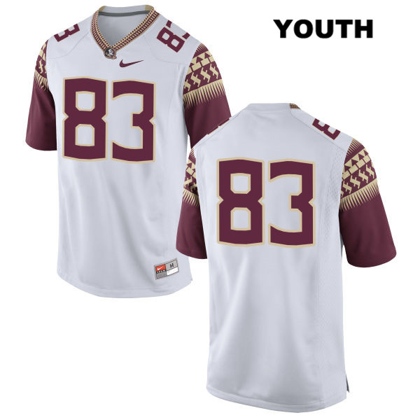 Youth NCAA Nike Florida State Seminoles #83 Jordan Young College No Name White Stitched Authentic Football Jersey YCM8769GK